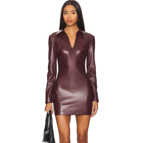 Amanda Uprichard Sloane Dress in Russet